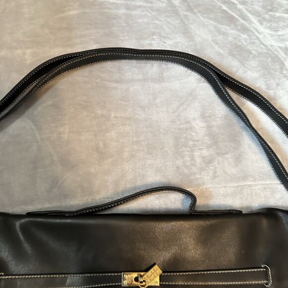 Elizabeth Arden‎ Black Canvas & Leather Large Tote Travel Weekender Carryon Bag - Picture 11 of 16